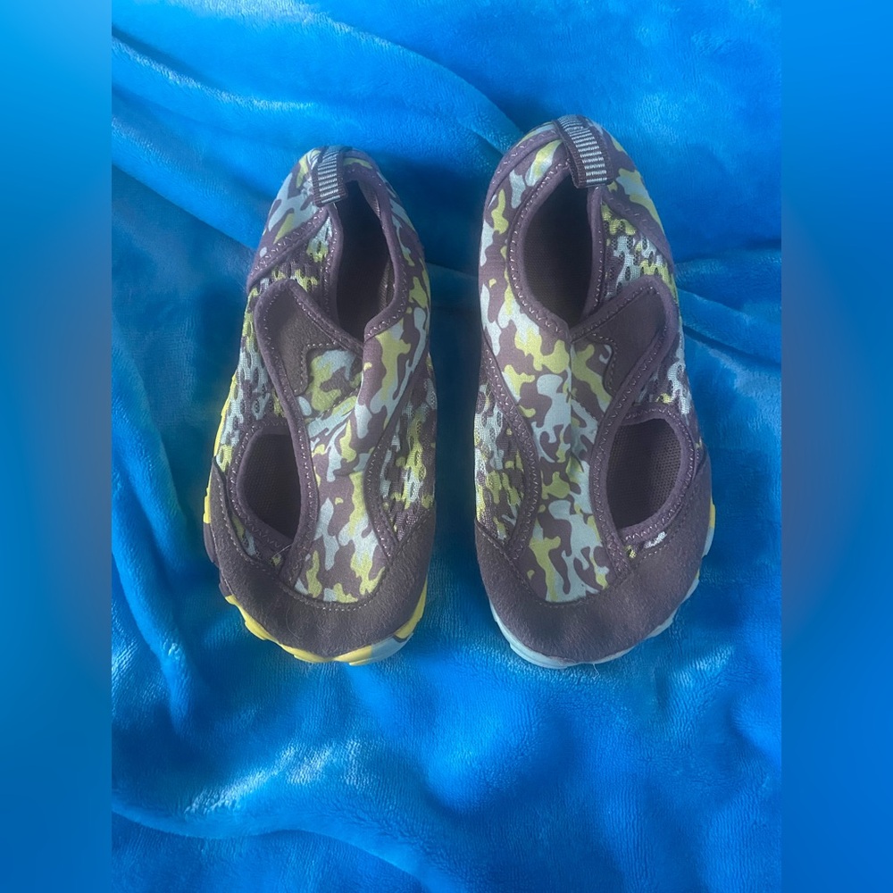 Kids | Size 1-2 (or 32) | Barefoot Shoes | Water Shoes | Green-Blue | Flexible